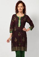 Riya Black Printed Kurtis