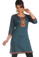 Salwar Studio Blue Printed Kurtis