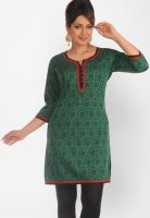 Salwar Studio Green Printed Kurtis