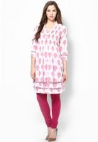 Sangria Pink Printed Kurtis