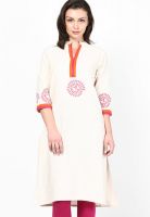 Shree Beige Printed Kurtis