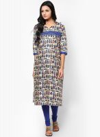 Shree Beige Printed Kurtis