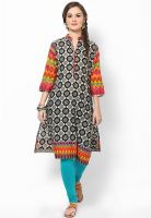 Shree Black Printed Kurta