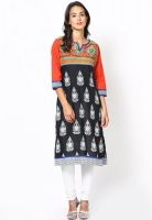 Shree Black Printed Kurtis