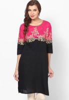 Shree Black Solid Kurtis