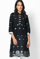 Shree Black Solid Kurtis