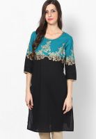 Shree Black Solid Kurtis