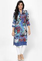 Shree Blue Printed Kurta