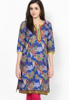 Shree Blue Printed Kurtis