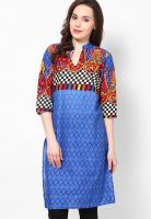 Shree Blue Printed Kurtis