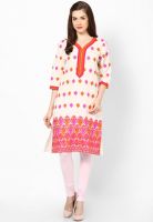 Shree Cream Embroidered Kurta