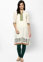 Shree Cream Printed Kurta