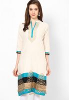 Shree Cream Printed Kurta