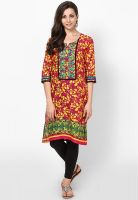 Shree Fuchsia Printed Kurtis