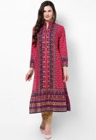 Shree Fuchsia Printed Kurtis