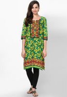 Shree Green Printed Kurtis