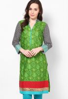 Shree Green Printed Kurtis