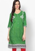 Shree Green Printed Kurtis