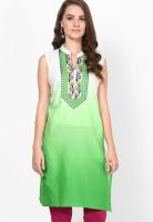 Shree Green Solid Kurtis