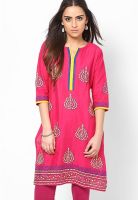 Shree Magenta Printed Kurtis