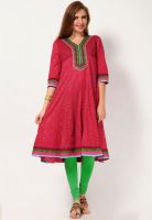 Shree Maroon Printed Kurtis