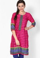 Shree Pink Embroidered Kurta