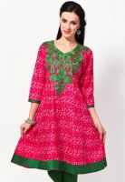 Shree Pink Printed Kurtis