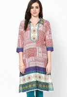 Shree Red Printed Kurta