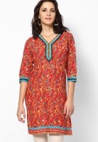 Shree Red Printed Kurtis