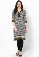 Shree White Printed Kurta