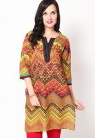 Shree Yellow Printed Kurtis