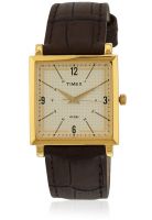 Timex Ti000T20000 Brown/Cream Analog Watch