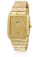 Titan Ne9264Ym02A Gold/Champagne Analog Watch