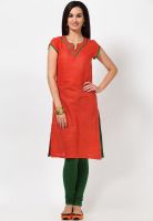 Tops And Tunics Red Printed Kurtis