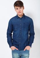 U.S. Polo Assn. Blue Slim Fit Casual Shirt