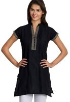 Vani Black Embroidered Kurtis