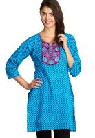Vani Blue Printed Kurtis