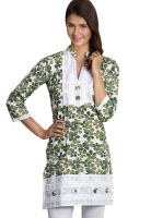 Vani Green Printed Kurtis