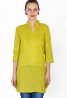 Vani Green Solid Kurtas