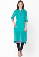 Vani Green Solid Kurtis