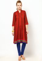 Vani Red Printed Kurtis