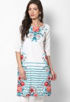 W Green Printed Kurtis