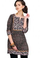 Yepme Black Printed Kurtis