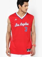Adidas Chris Paul Clippers NBA Replica Red Sports Jersey