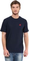 Aurro Solid Men's Round Neck Blue T-Shirt Aurro Solid Men's Round Neck Blue T-Shirt