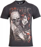 Avenster Graphic Print Men's Round Neck Black T-Shirt