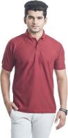Eprilla Solid Men's Polo Neck Maroon T-Shirt Eprilla Solid Men's Polo Neck Maroon T-Shirt