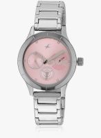 Fastrack 6078Sm07-Dc636 Silver/Pink Analog Watch