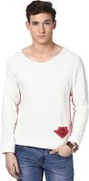 IVPL@Y Solid Men's V-neck White T-Shirt