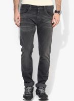 Levi's Dark Grey Washed Skinny Fit Jeans (65504)